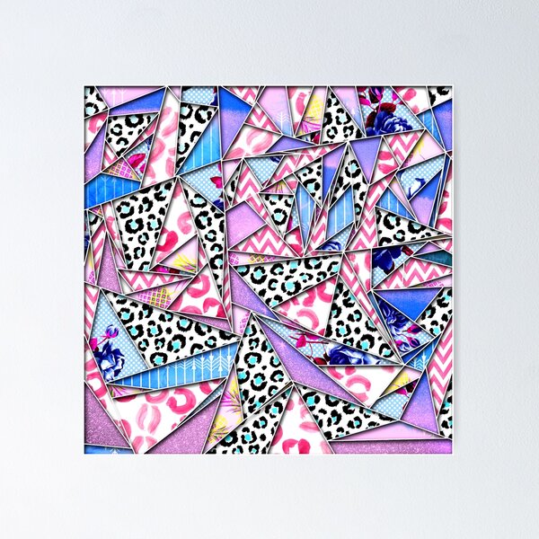 Item preview, Girly Geometric Patterned Triangles designed and sold by Blkstrawberry.