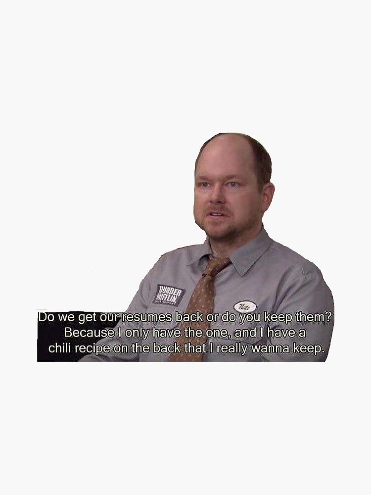  do we get our resumes back or do you keep them nate the office