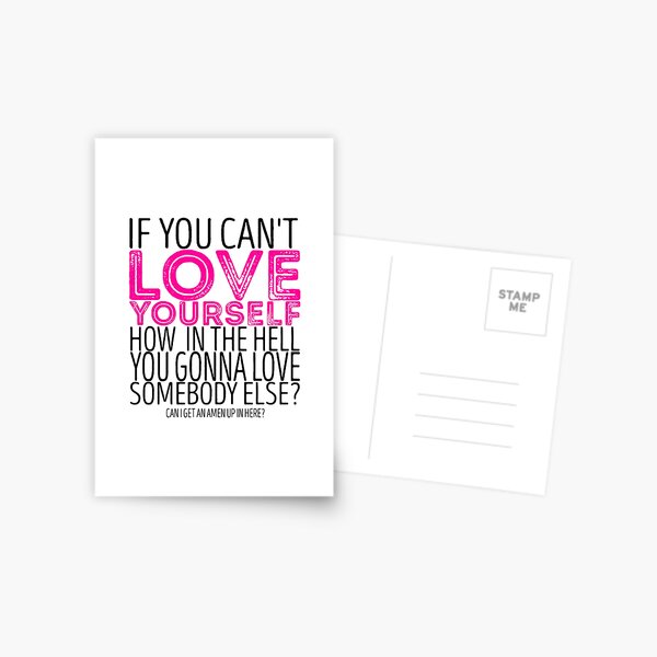RuPaul's Drag Race - "If You Can't Love Yourself..." Quote Postcard
