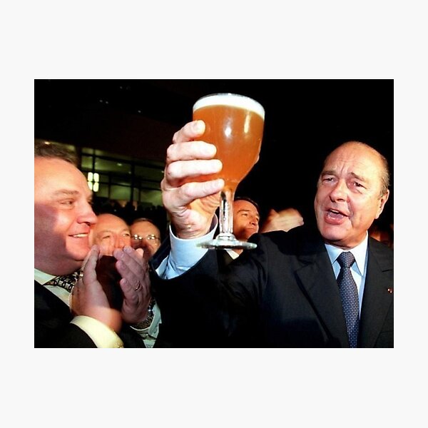 Chirac: Santé, Bonheur! Impression photo