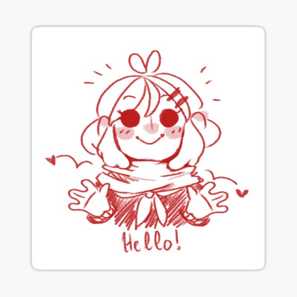 Pocket Ayano - "Hello!" Sticker