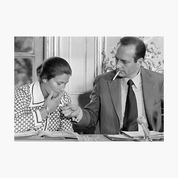 Chirac Veil on his cunts! Photographic Print