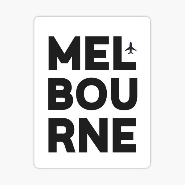 Item preview, Melbourne minimal  designed and sold by airportstickers K. G..