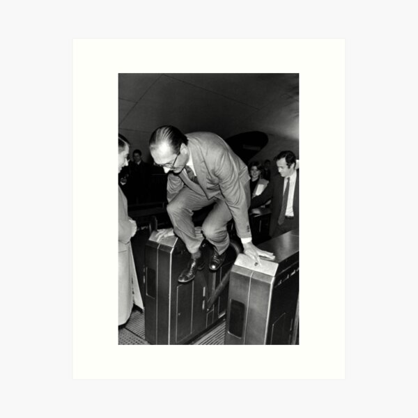 Chirac and the Metro! Art Print