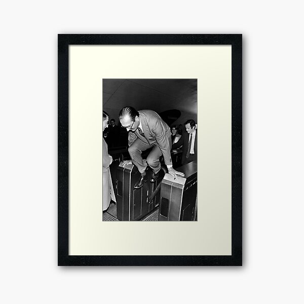 Chirac and the Metro! Framed Art Print