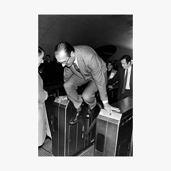 Chirac and the Metro! Photographic Print