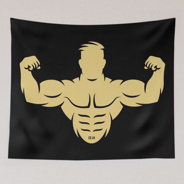 Item preview, Bodybuilder (Bodybulding / Biceps / Athletic Sports / Beige) designed and sold by MrFaulbaum.