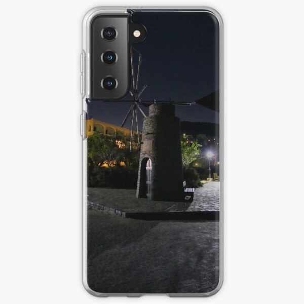 Cretan Windmill at Night Samsung Galaxy Soft Case