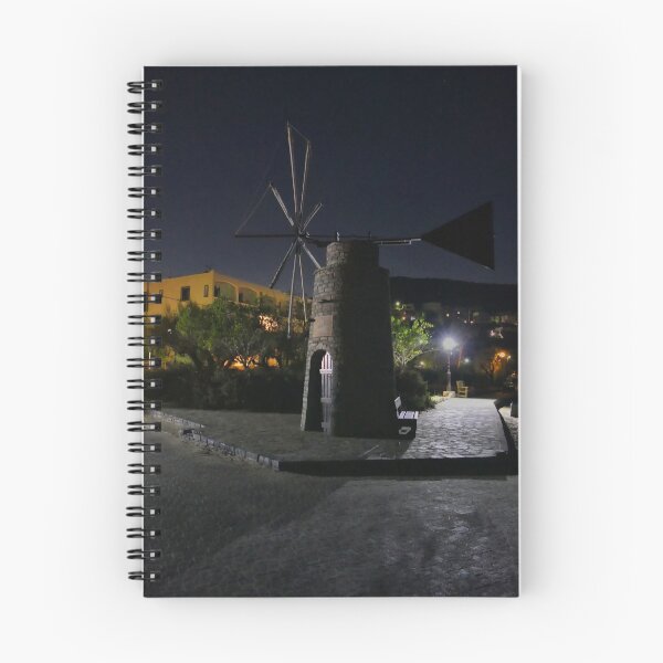 Item preview, Cretan Windmill at Night designed and sold by Lynn Bolt.