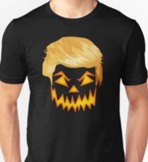 Trumpkin Scary Carved Pumpkin Mask Unisex T-Shirt