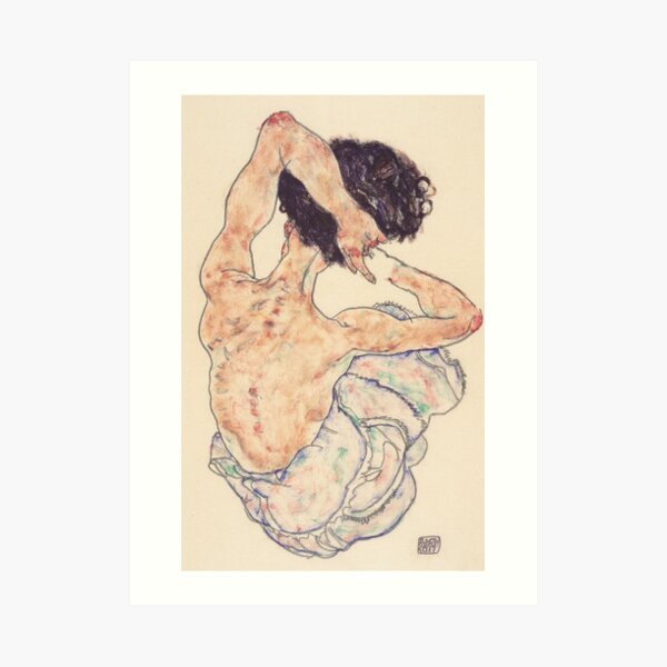 Egon Schiele Reproduction - Loi sur la garde Impression artistique
