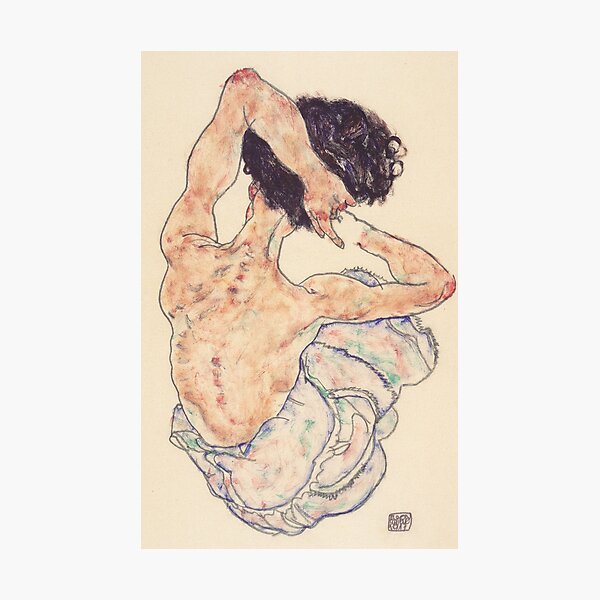Egon Schiele Lámina - Ley de Sentado Lámina fotográfica