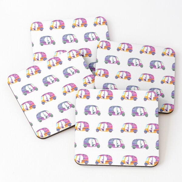 Item preview, Funky rickshaws pattern  designed and sold by Home Cyn Home.