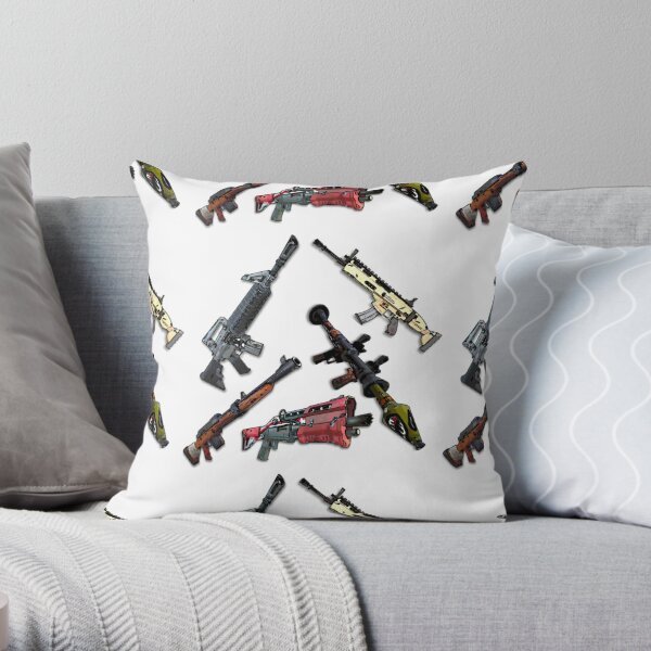 Fortnite Guns Pillows Cushions Redbubble - i killed faze apex in island royaleroblox slovenija vliplv