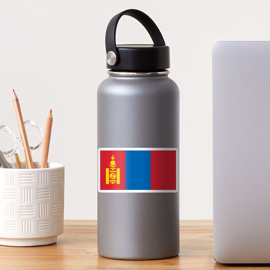 "Flag of Mongolia - Монгол улсын төрийн далбаа " Sticker for Sale by ...
