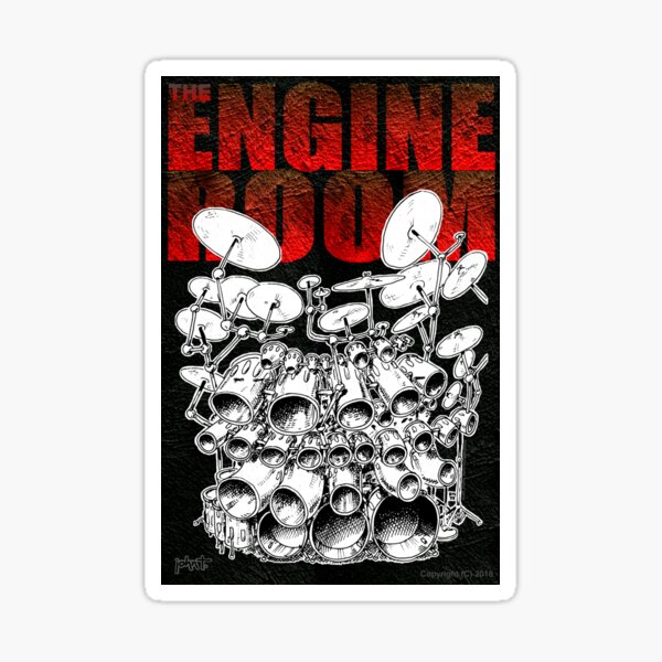 Drums - the Engine Room Sticker