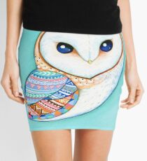 Tribal Pattern Barn Owl Mini Skirt