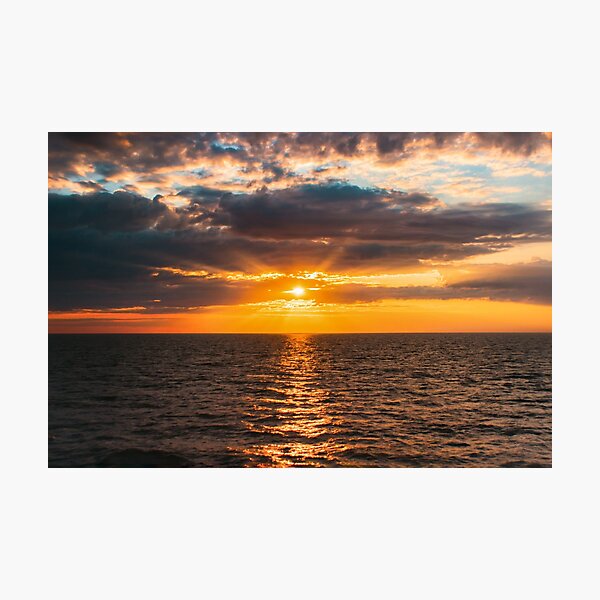 Item preview, Sunrise over lake Ladoga designed and sold by Svetlana Korneliuk.