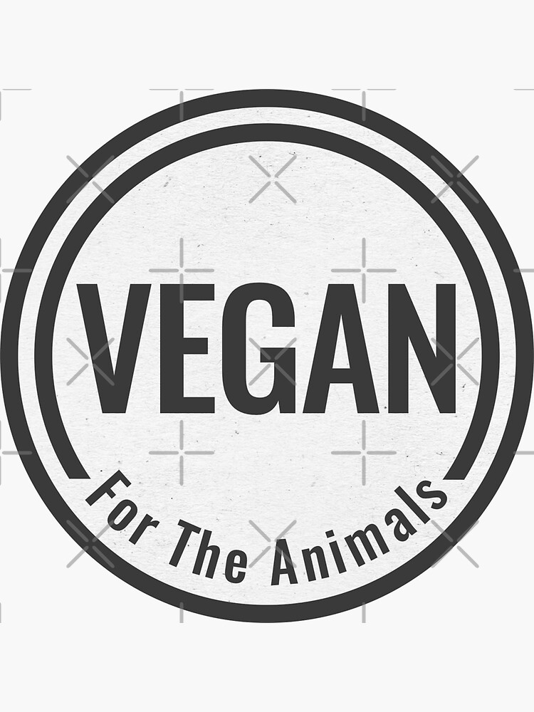 "Vegan for the Animals" Sticker by madtoyman Redbubble