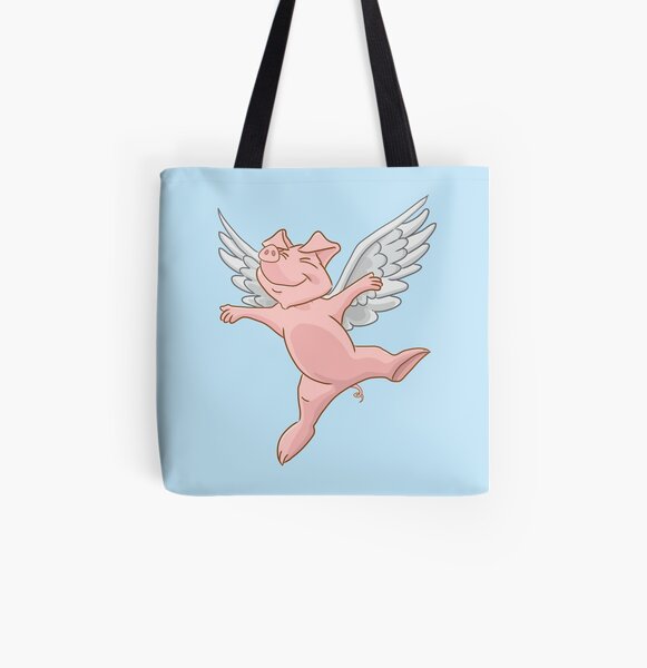 Flying Pig All Over Print Tote Bag