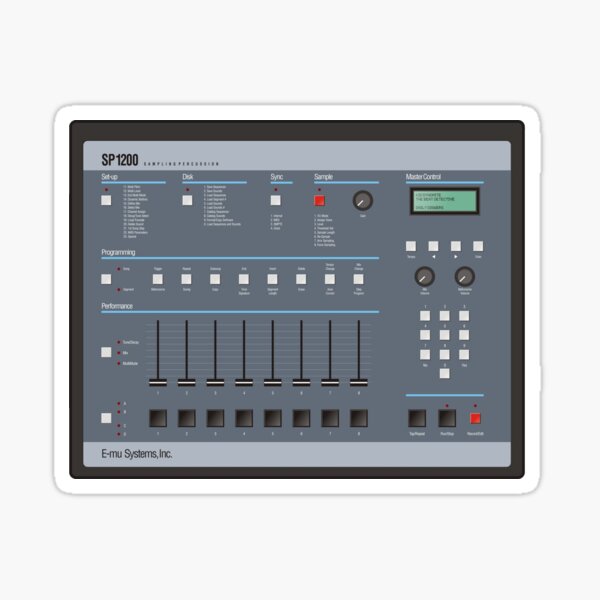 SP1200 Sampling Percussion Sticker