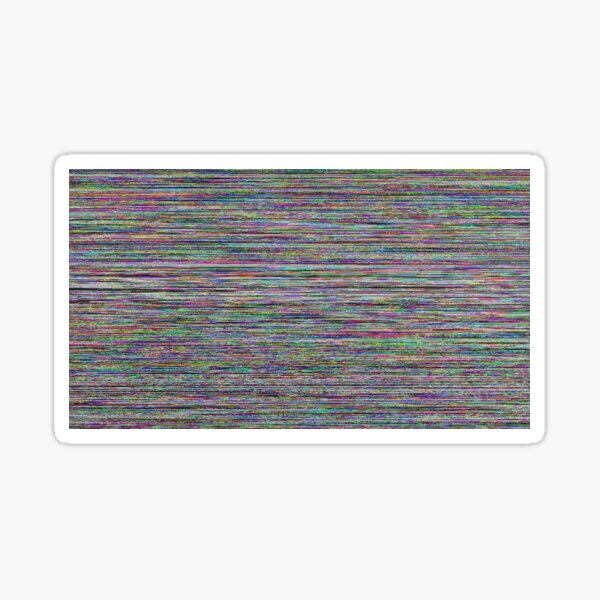 Glowing Glitch Noise Sticker