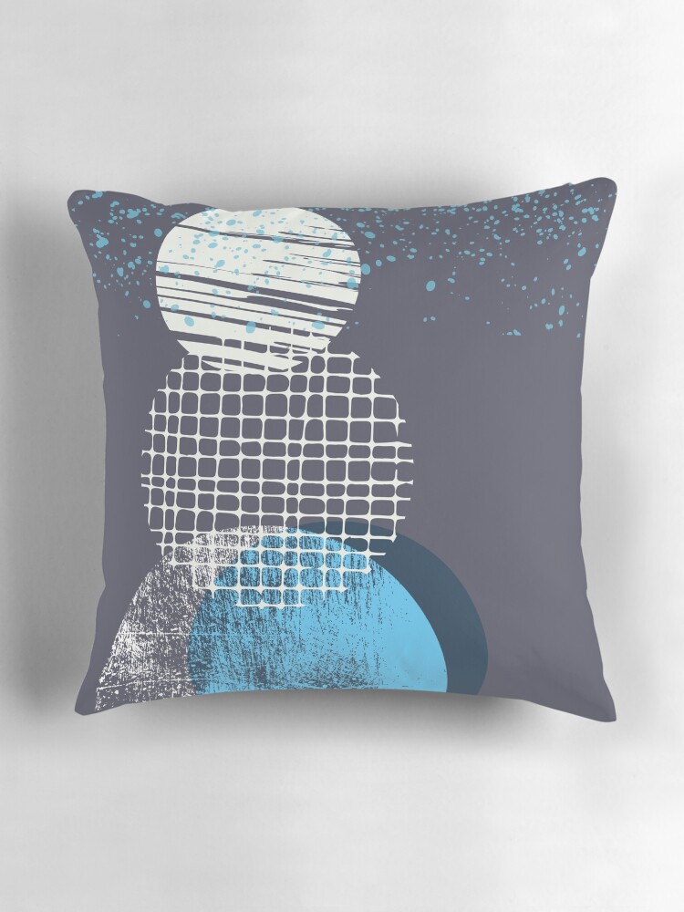 Thumbnail 3 of 4, Pillow, Geometric Snowman designed and sold by HoopandHoller.