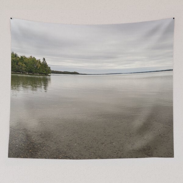 Item preview, Lake Manitou - Soft Grays and Khakis with a Hint of Green designed and sold by Georgia Mizuleva.