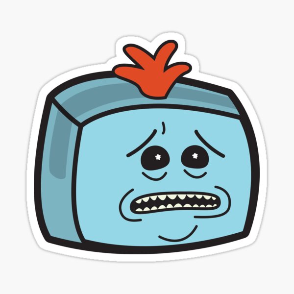 Mr. Meeseeks - Rick and Morty Boxheadz Dimension Sticker