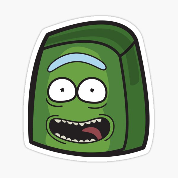 Pickle Rick - Rick and Morty Boxheadz Dimension Sticker