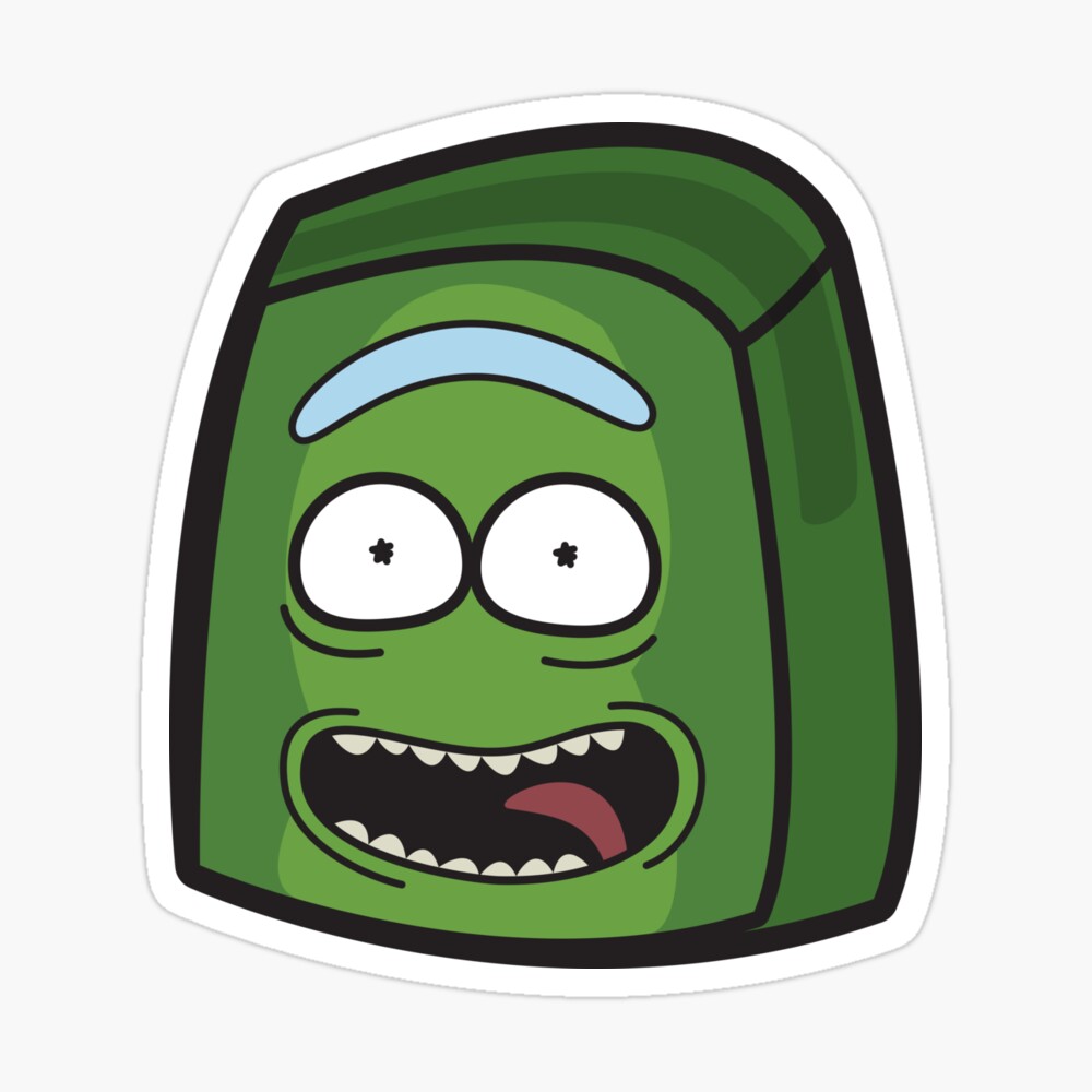 Pickle Rick - Rick and Morty Boxheadz Dimension Sticker