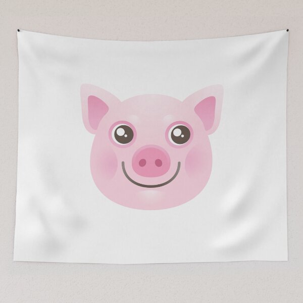 Item preview, Smiling Pink Piggy designed and sold by Anna Pogulyaeva.