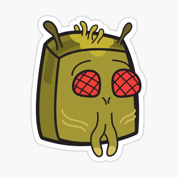 Krombopulos Michael - Rick and Morty Boxheadz Dimension Sticker