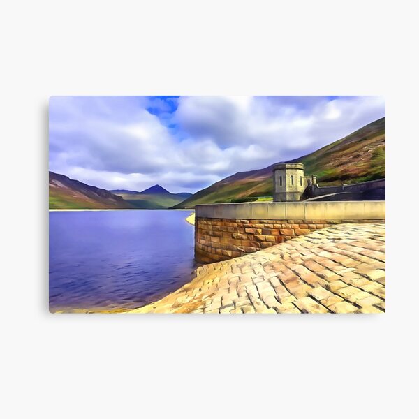 The Silent Valley, Ireland. (Painting) Canvas Print