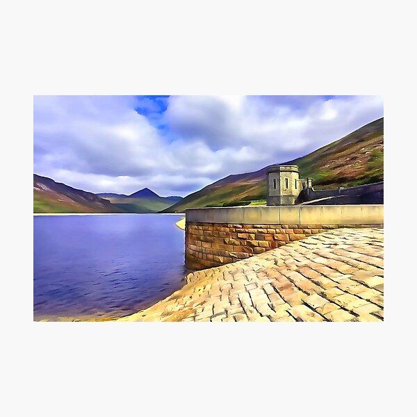 The Silent Valley, Ireland. (Painting) Photographic Print