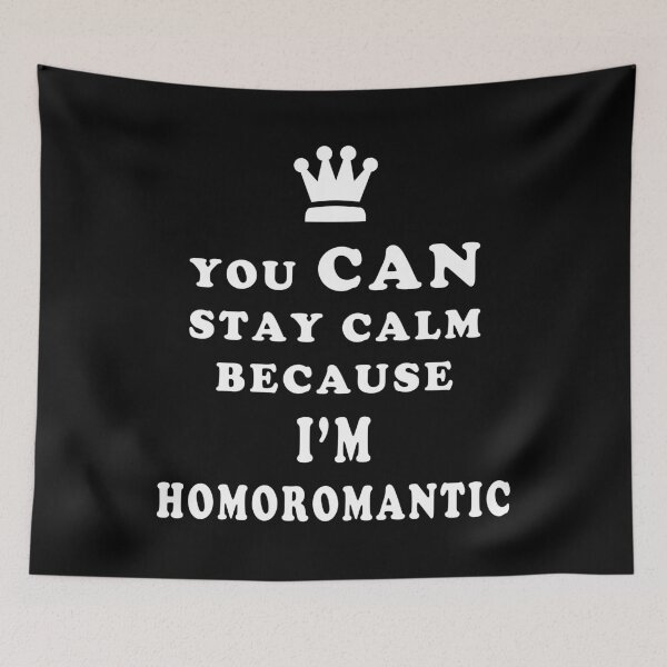 Item preview, YOU CAN STAY CALM BECAUSE I'M HOMOROMANTIC ASEXUAL T-SHIRT designed and sold by asexualise.