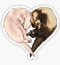 Pegatina Ferret Love