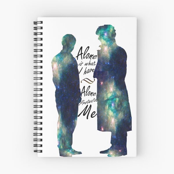 Artikelvorschau, Johnlock "ALLEIN IST, WAS ICH HABE" weiße Buchstaben entworfen und verkauft von thescudders.