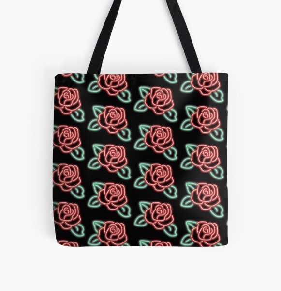 Neon Rose' Tote Bag