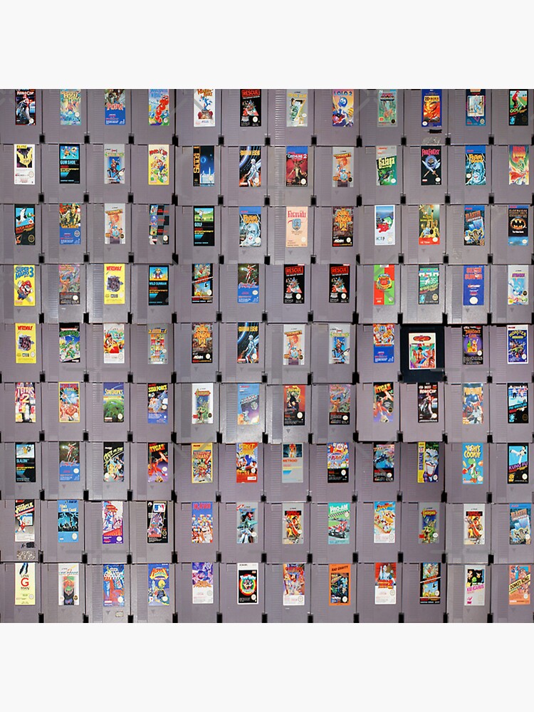 "Video Game Cartridges" Sticker for Sale by loganferret Redbubble