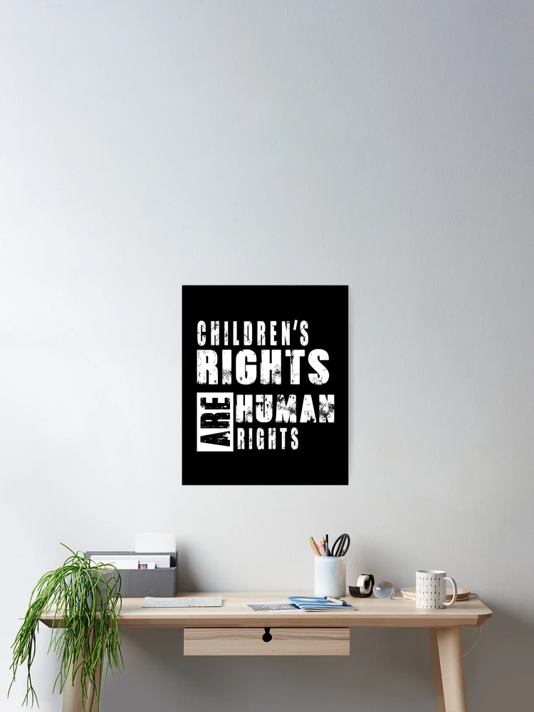 Thumbnail 2 of 3, Poster, Children's Rights Are Human Rights designed and sold by SmartStyle.