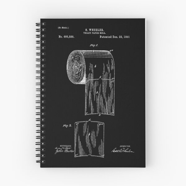 Item preview, B. Wheeler Toilet Paper Dispenser Patent (White Version) designed and sold by Aliasandco.