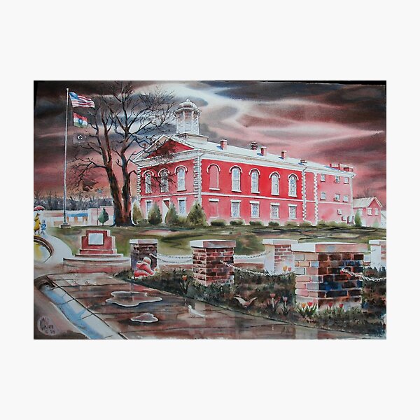 Item preview, Picking the Tulips - Iron County Courthouse designed and sold by KipDeVore.