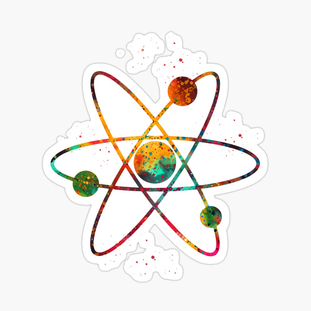 Atom Art Board Print for Sale by erzebetth