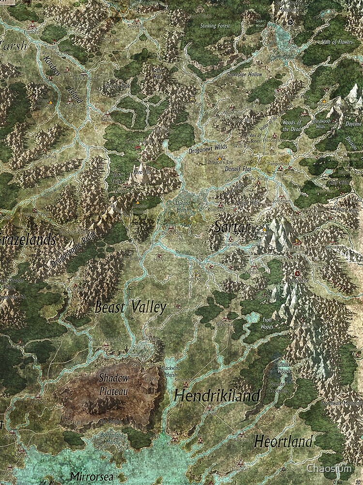 Dragon Pass and Surrounding Regions by Olivier Sanfilipo by Chaosium