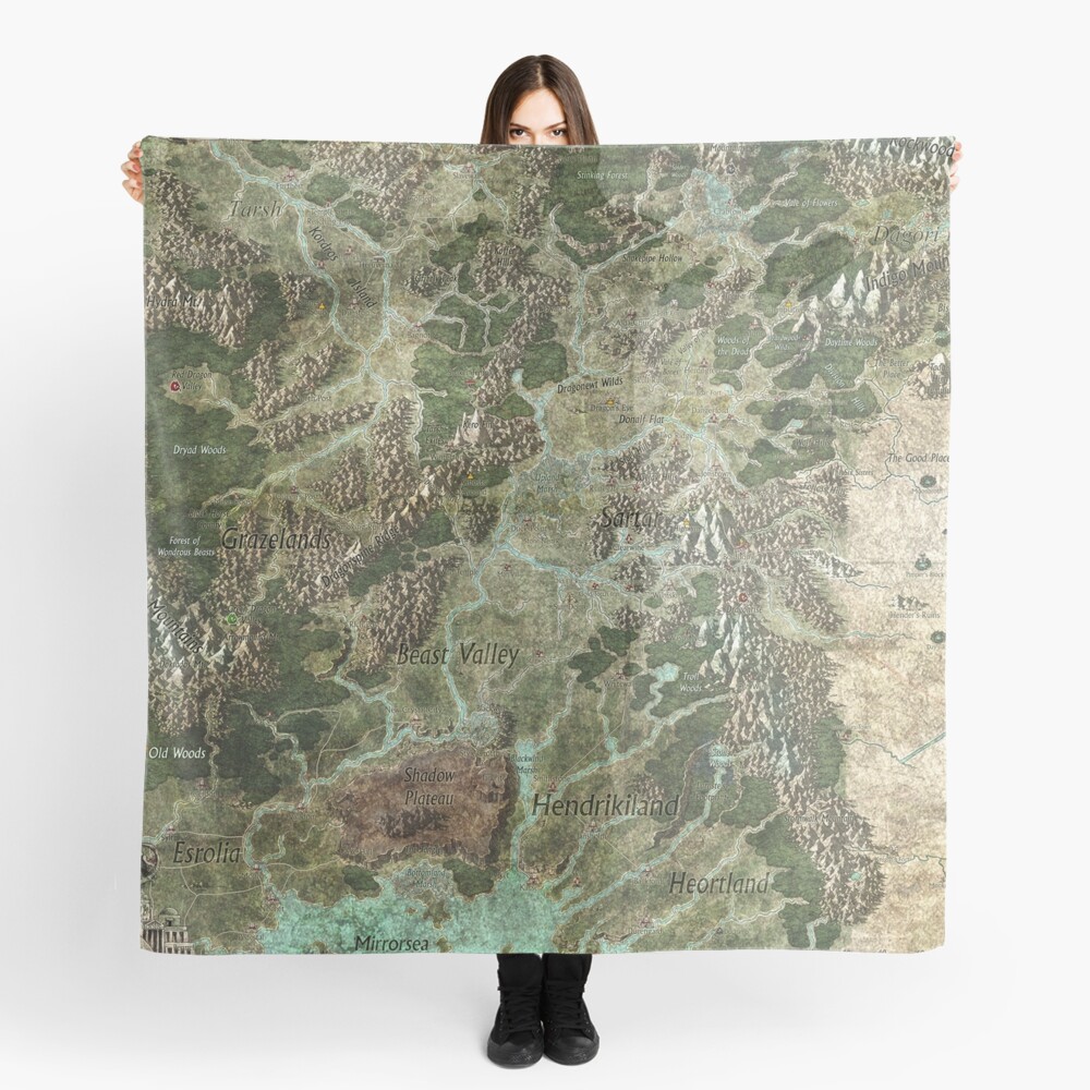 Dragon Pass and Surrounding Regions by Olivier Sanfilipo Scarf