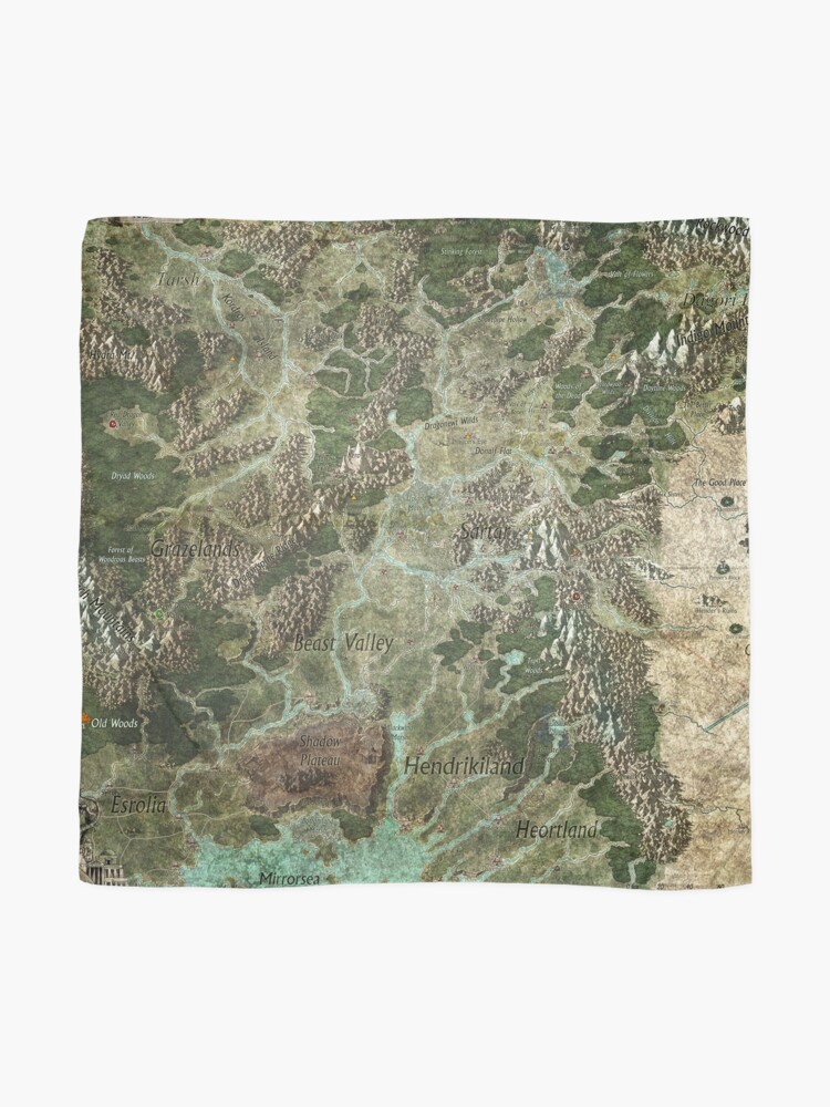 Alternate view of Dragon Pass and Surrounding Regions by Olivier Sanfilipo Scarf