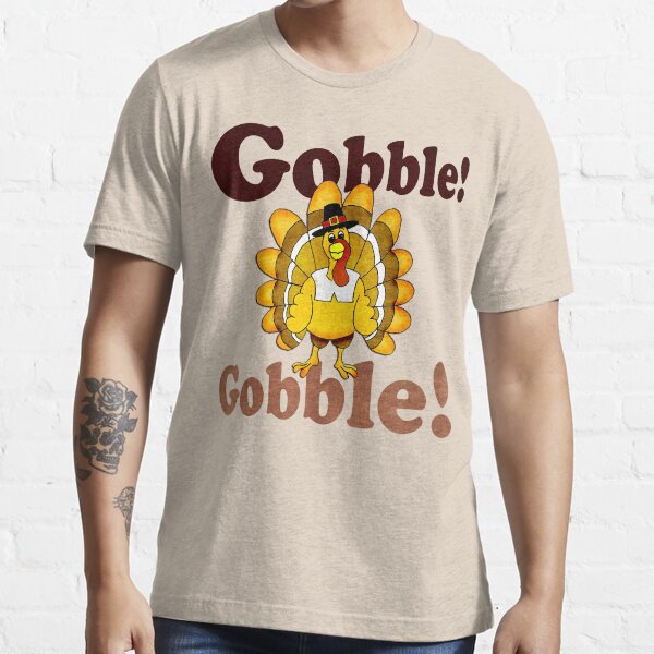 “GOBBLE! GOBBLE!” T-shirt for Sale by Meowkittykat | Redbubble | red t
