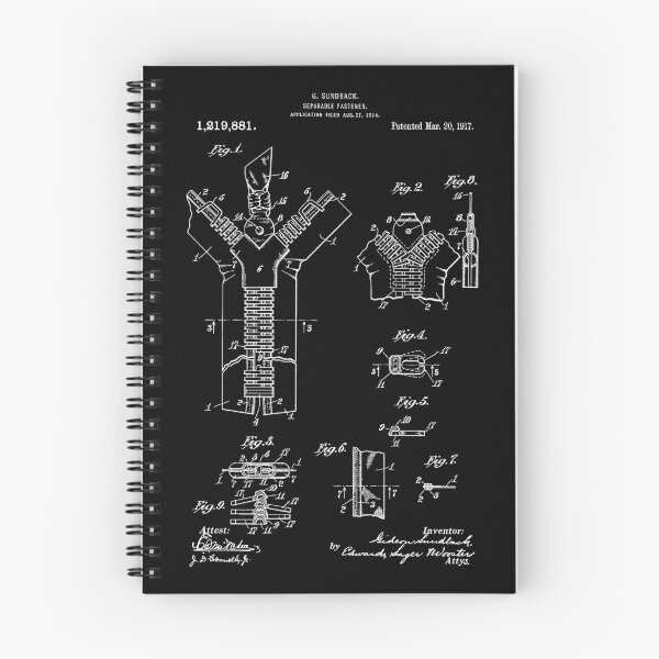 Item preview, G. Sundback's Zip Patent (White Version) designed and sold by Aliasandco.