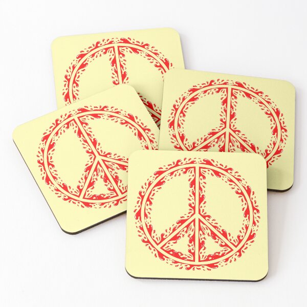Item preview, Peace sign red designed and sold by Dator.